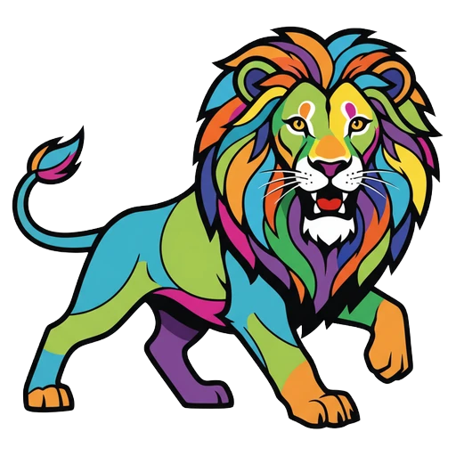 lion Pop Art icon