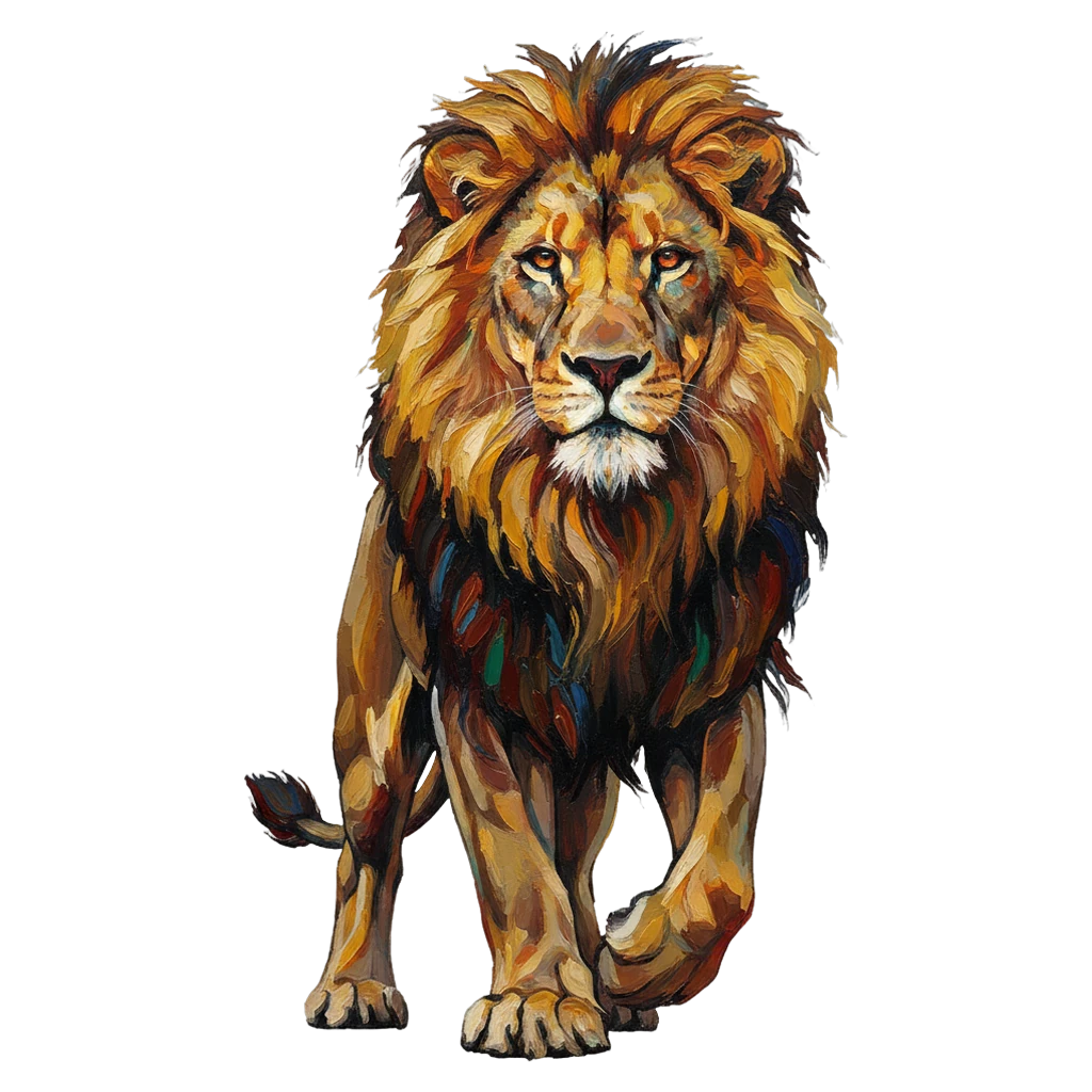 lion Oil Painting icon