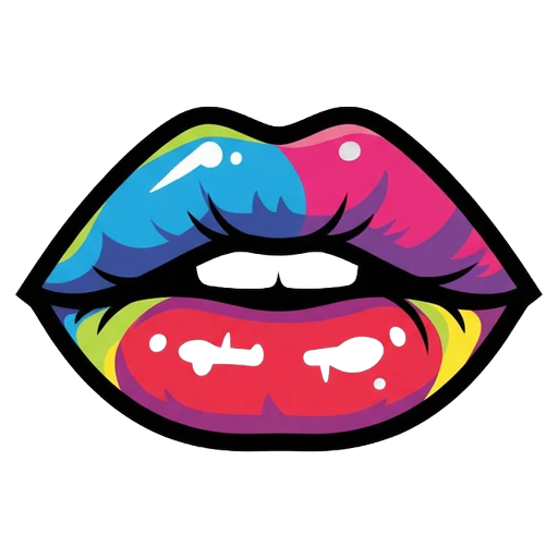 lips Pop Art icon
