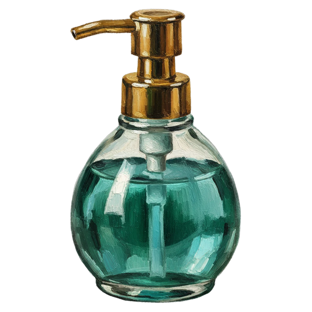 liquid soap dispenser Oil Painting icon