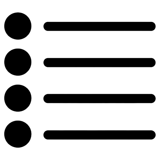 list view Line Art icon - free AI-generated line art icon for web and app projects