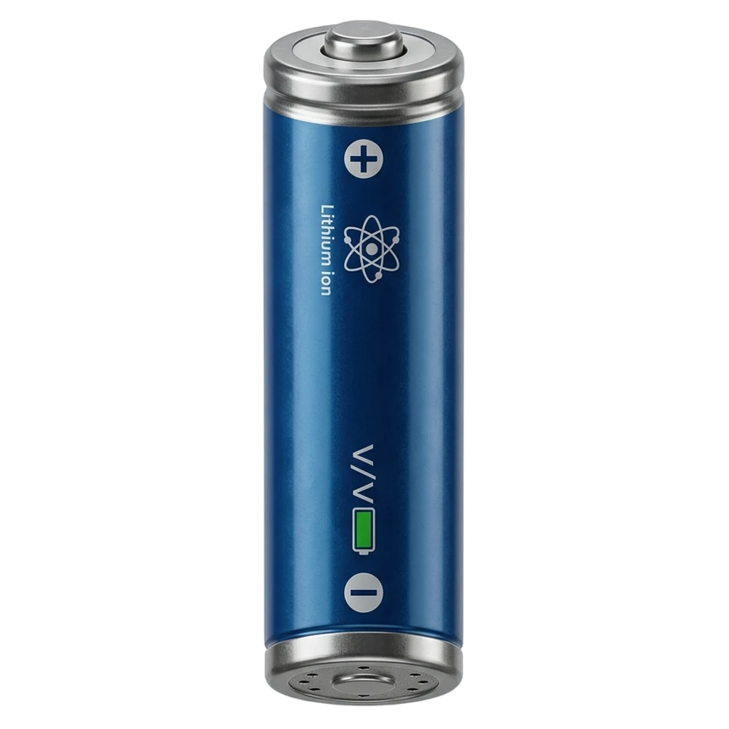 lithium ion battery Photorealistic icon