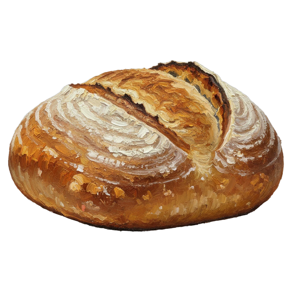 loaf of bread Oil Painting icon