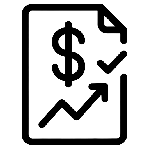 loan application Line Art icon - free AI-generated line art icon for web and app projects