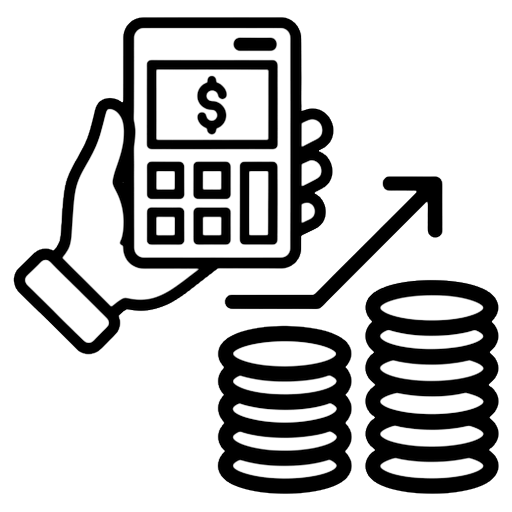 loan calculator Line Art icon