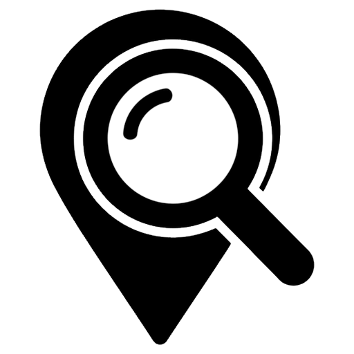 location search Solid Glyph icon