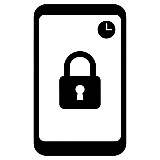 lock screen Solid Glyph icon