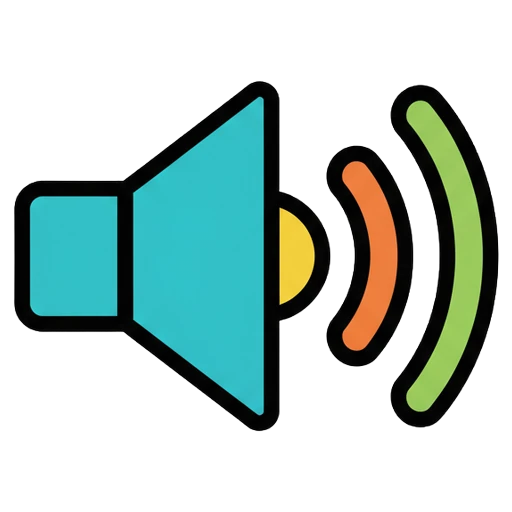 loud speaker volume icon Pop Art icon - free AI-generated pop art icon for web and app projects