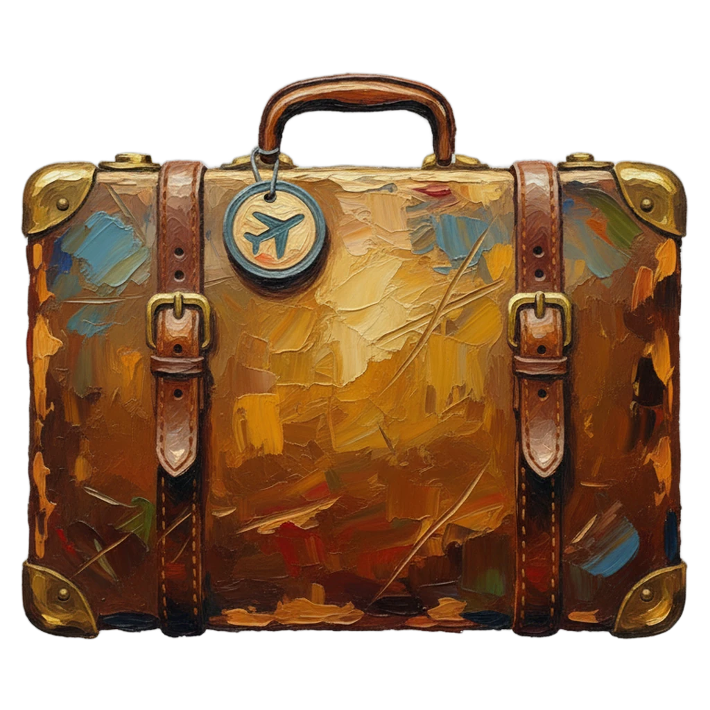 luggage Oil Painting icon