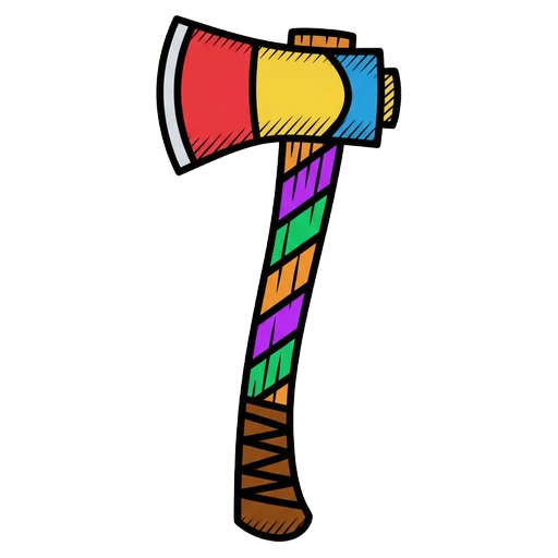 lumberjack ax Pop Art icon