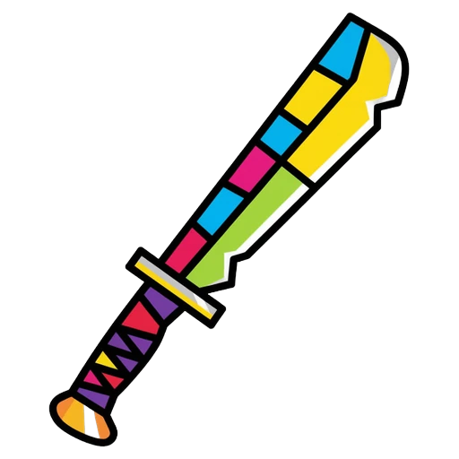 machete Pop Art icon