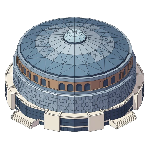 madison square garden Isometric icon