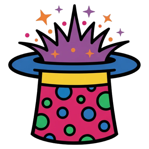 magic hat Pop Art icon