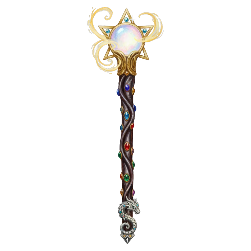 magic wand Oil Painting icon