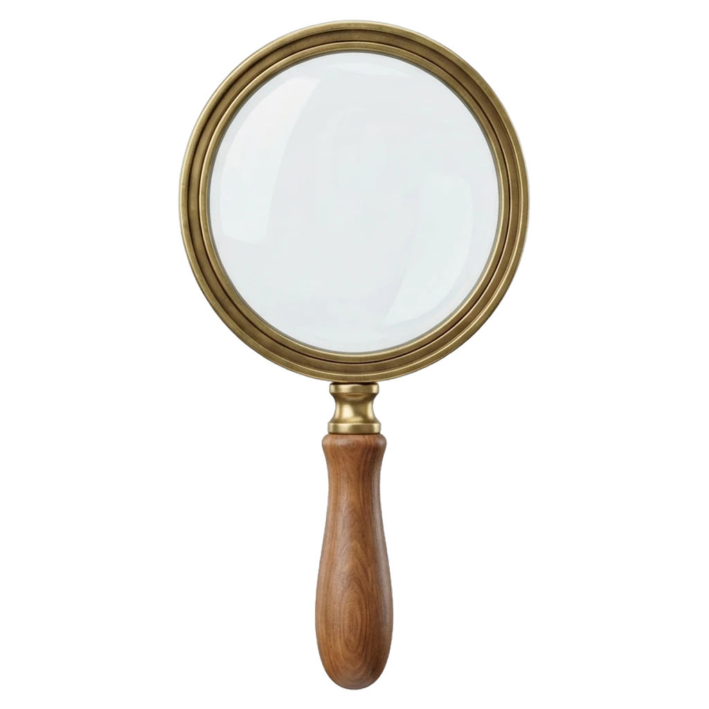 magnifying glass Photorealistic icon