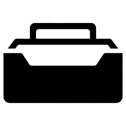 mail tray Solid Glyph icon