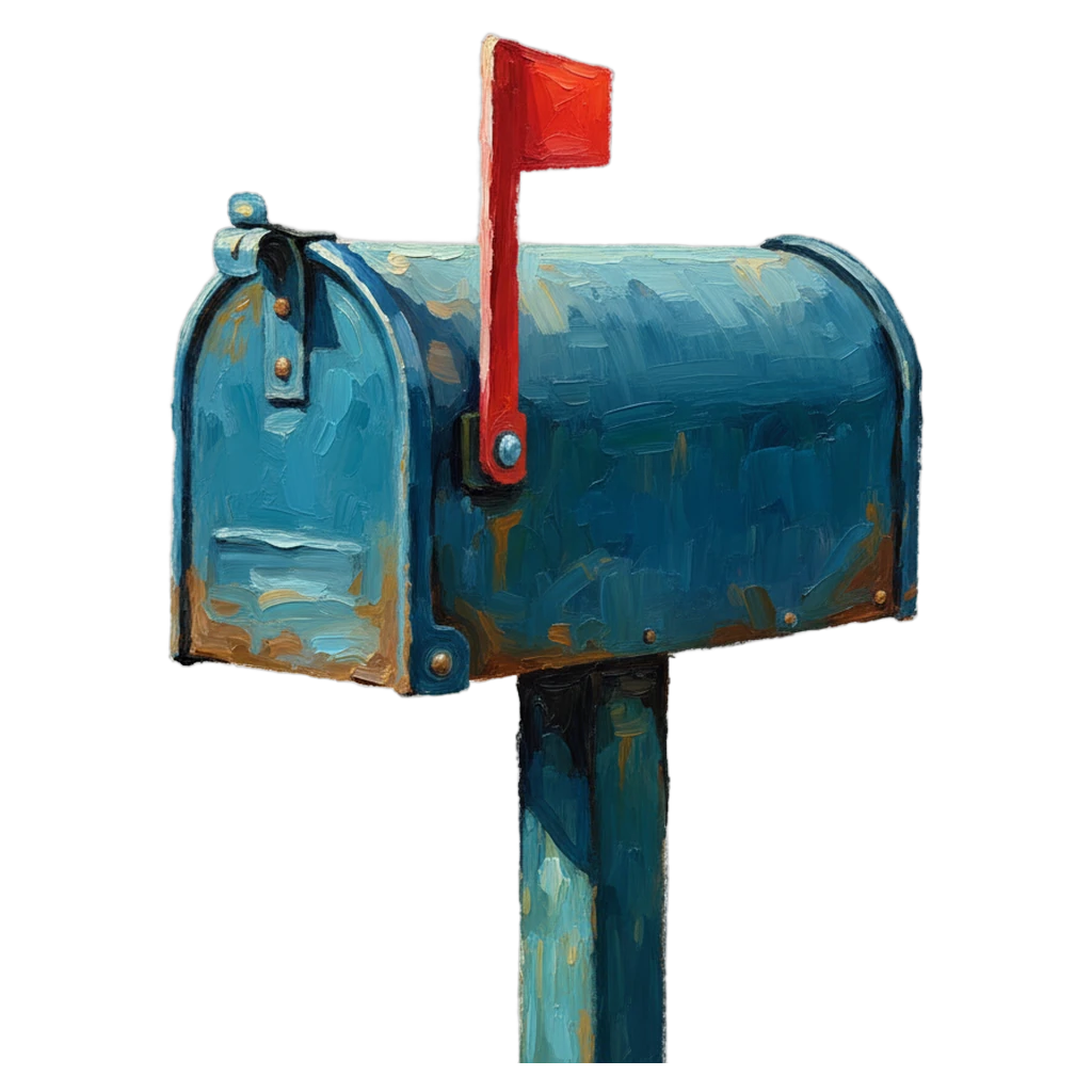 mailbox Oil Painting icon