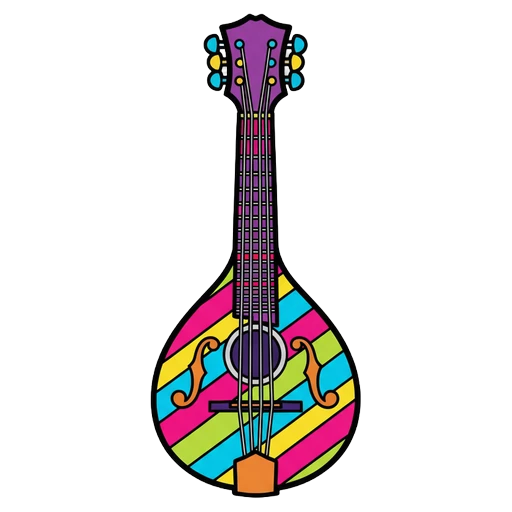 mandolin Pop Art icon