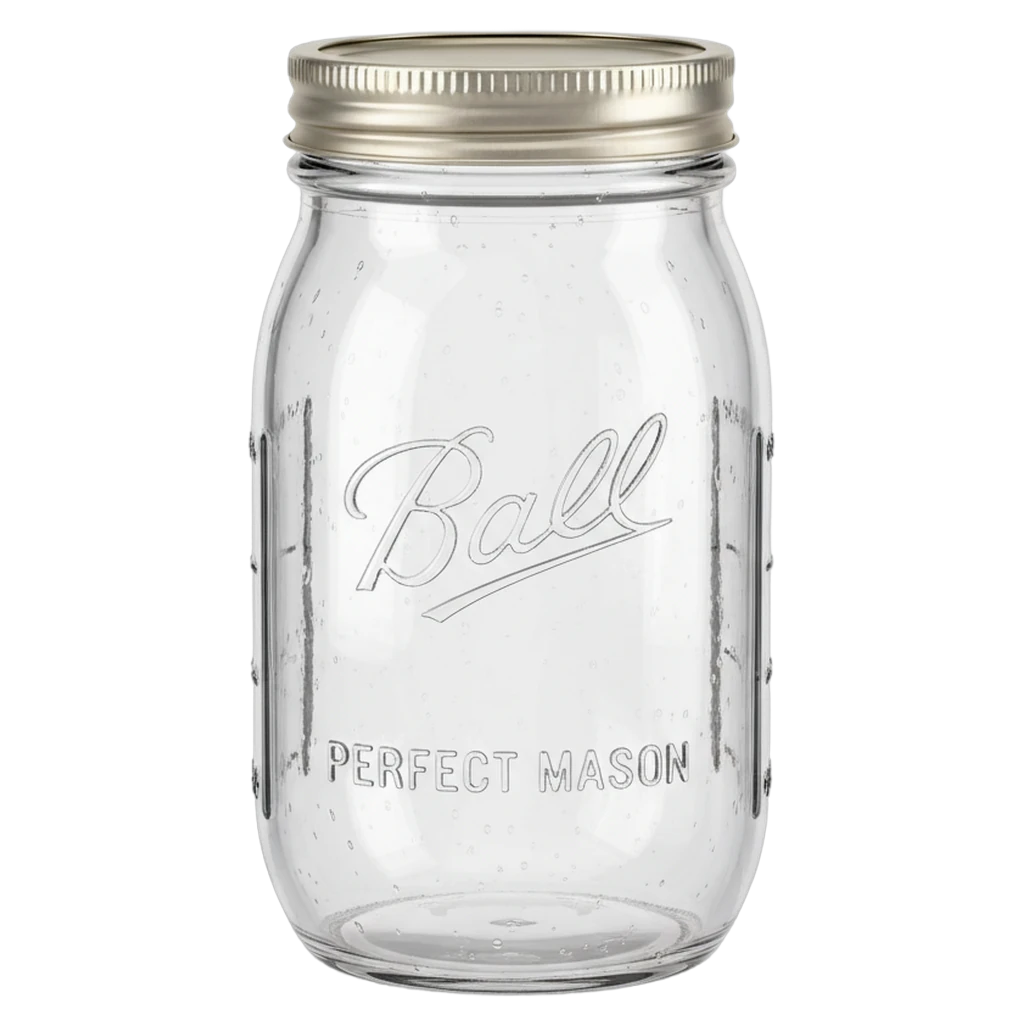 mason jar Photorealistic icon