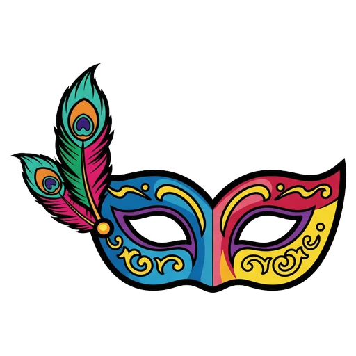 masquerade mask Pop Art icon