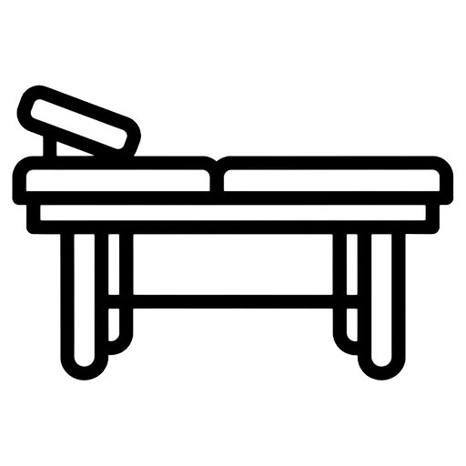 massage table Line Art icon