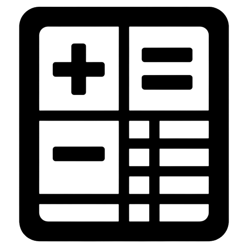 math worksheet Solid Glyph icon - free AI-generated solid glyph icon for web and app projects