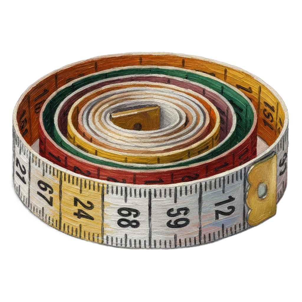 measuring tape Oil Painting icon