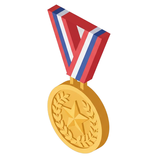 medal Isometric icon