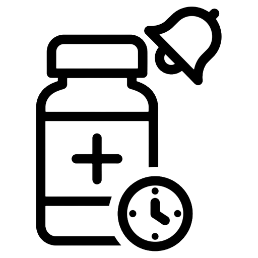 medication reminder Line Art icon