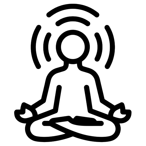 meditation app Line Art icon