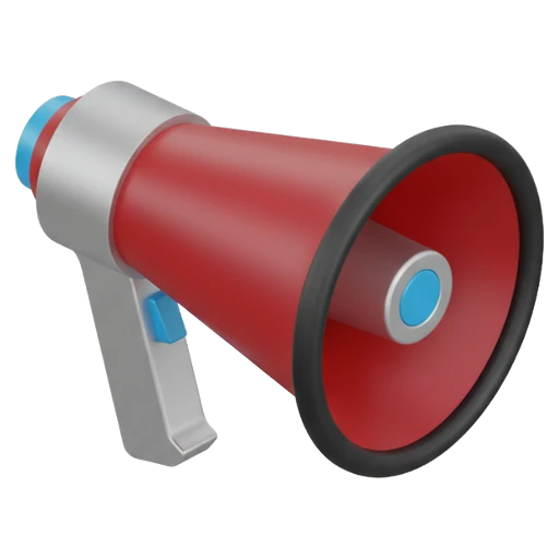 megaphone Isometric icon