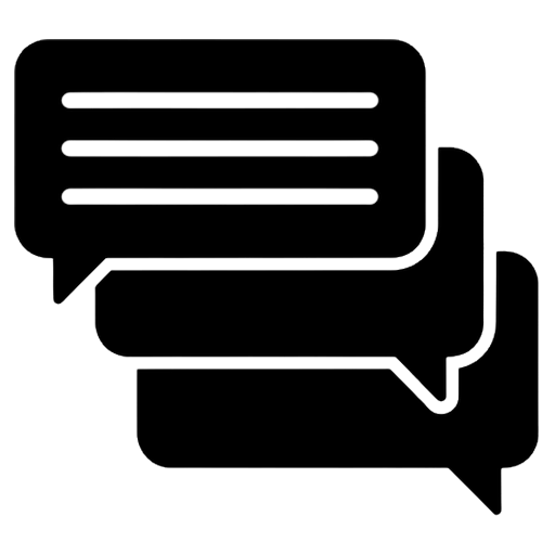 message stack Solid Glyph icon - free AI-generated solid glyph icon for web and app projects