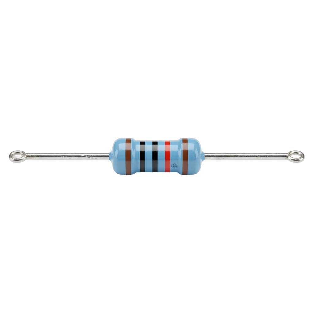 metal film resistor Photorealistic icon