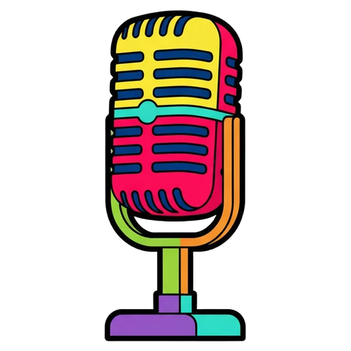 microphone Pop Art icon