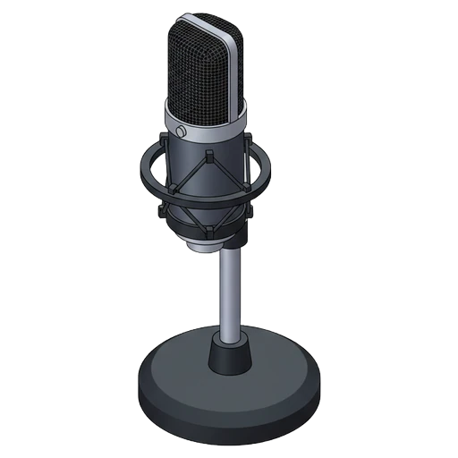 microphone Isometric icon - free AI-generated isometric icon for web and app projects