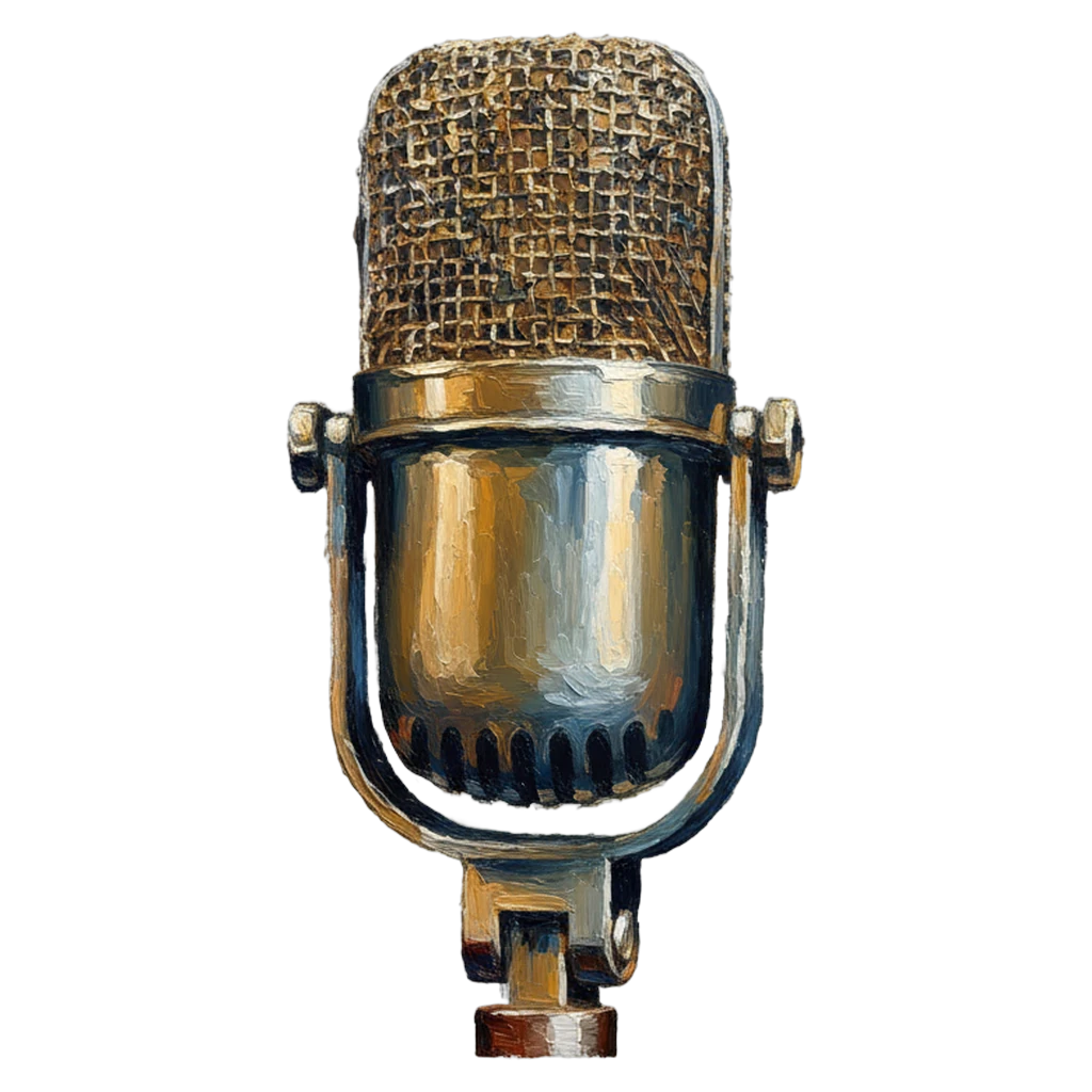 microphone Oil Painting icon