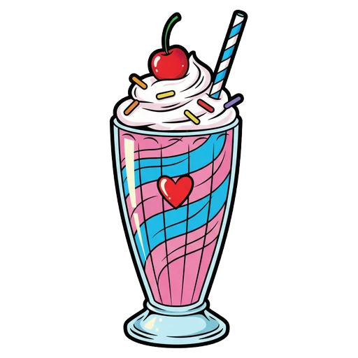 milkshake Pop Art icon