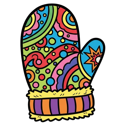 mitten Pop Art icon