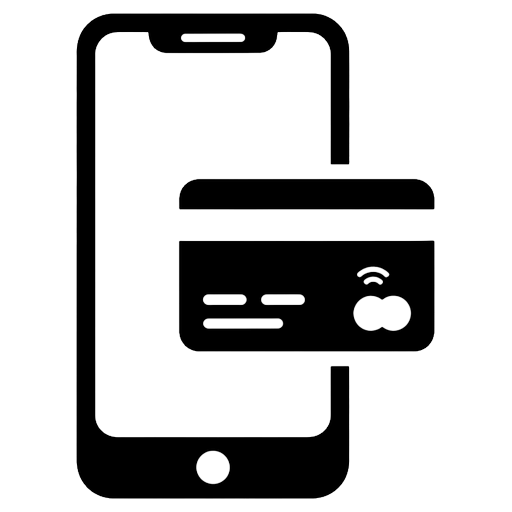 mobile payment Solid Glyph icon - free AI-generated solid glyph icon for web and app projects