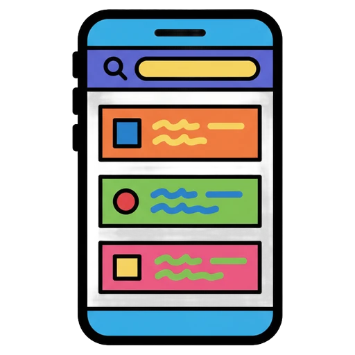 mobile search result Pop Art icon - free AI-generated pop art icon for web and app projects