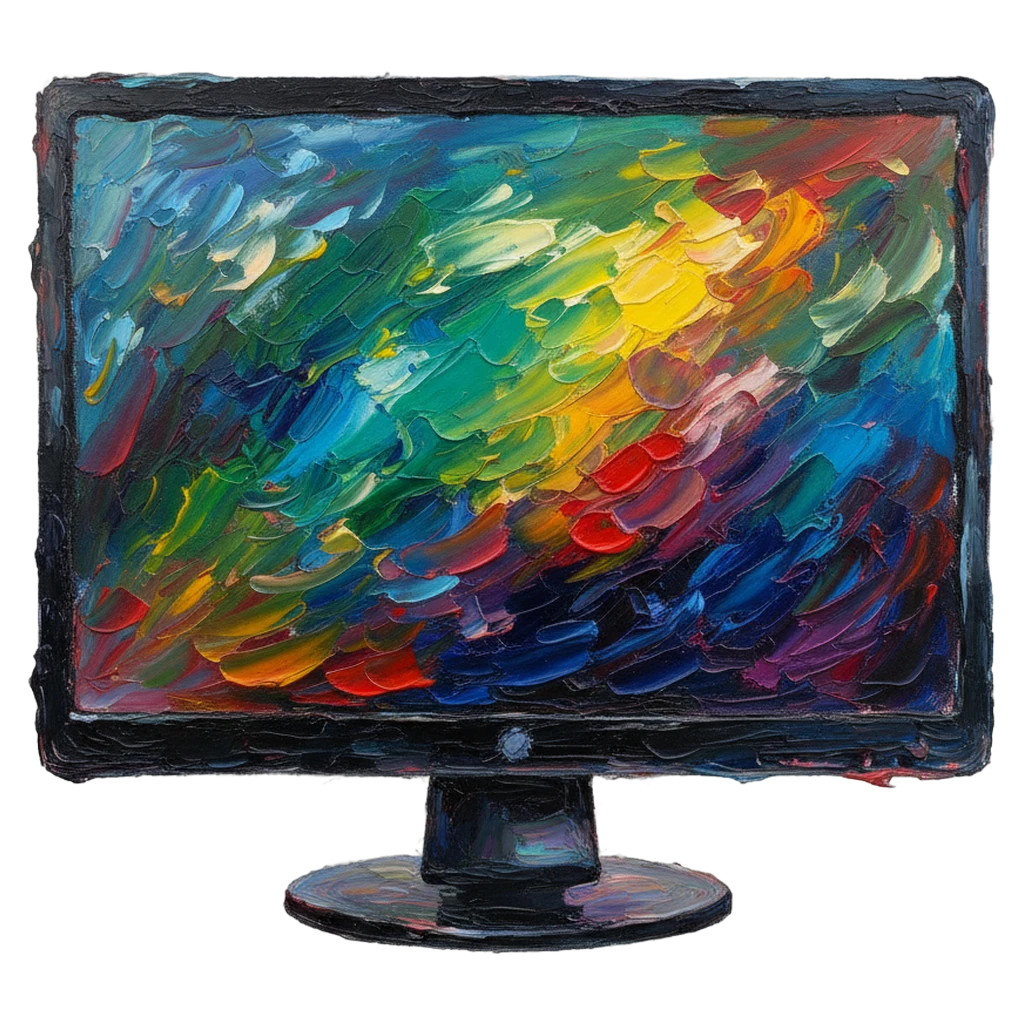 monitor Oil Painting icon