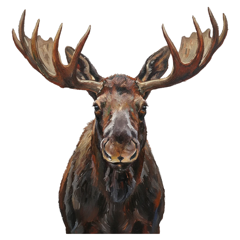 moose Oil Painting icon