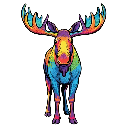 moose Pop Art icon