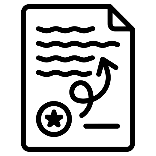 mortgage document Line Art icon - free AI-generated line art icon for web and app projects