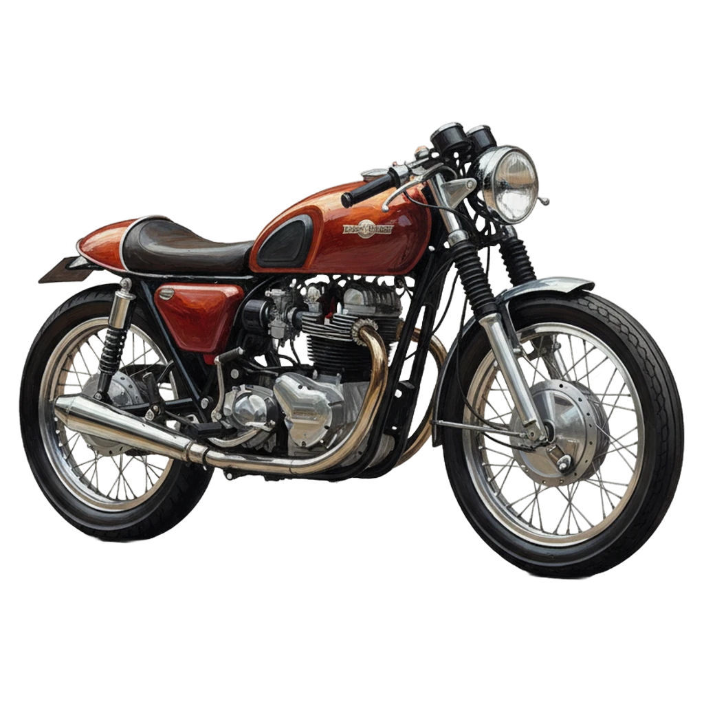 motorcycle Oil Painting icon