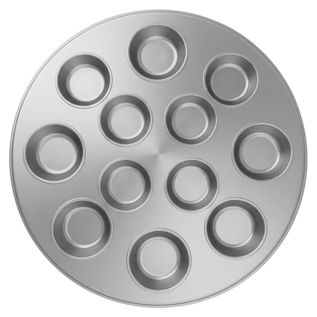 muffin tin Photorealistic icon