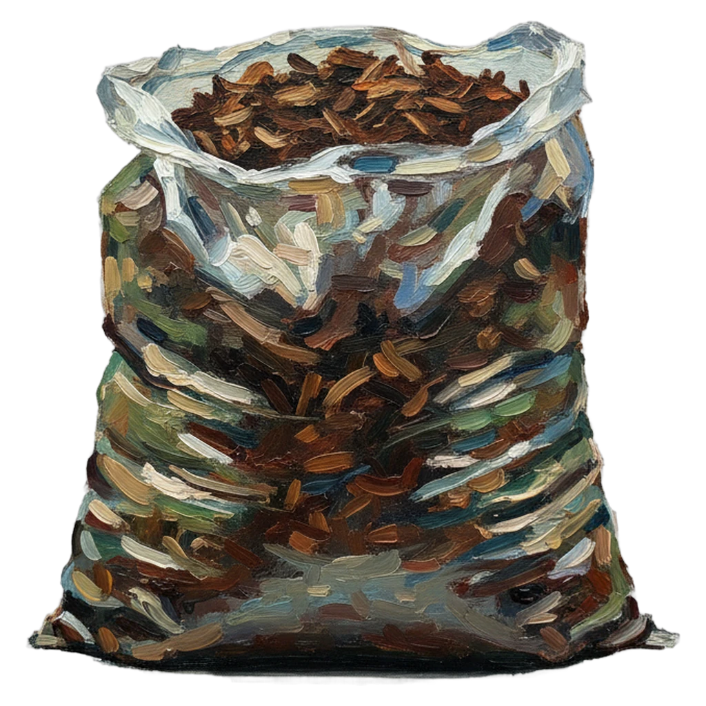 mulch bag Oil Painting icon