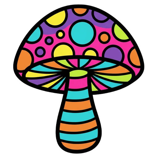 mushroom Pop Art icon