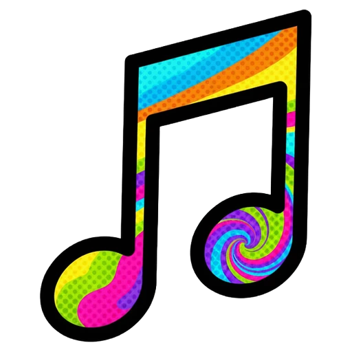 music note Pop Art icon