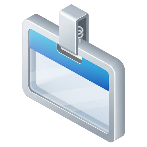 name badge Isometric icon